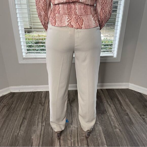 AFRM X Revolve The Olive Long Sleeve Smocked Crop Top In Soft Warm Snake Leopard - Picture 11 of 12